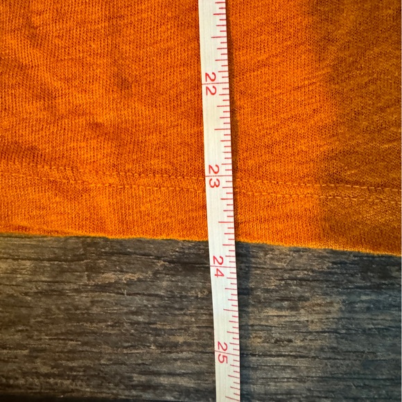 J. Crew | Women's Linen T-shirt | XL | Warm Spring Tangerine Orange - Picture 3 of 8